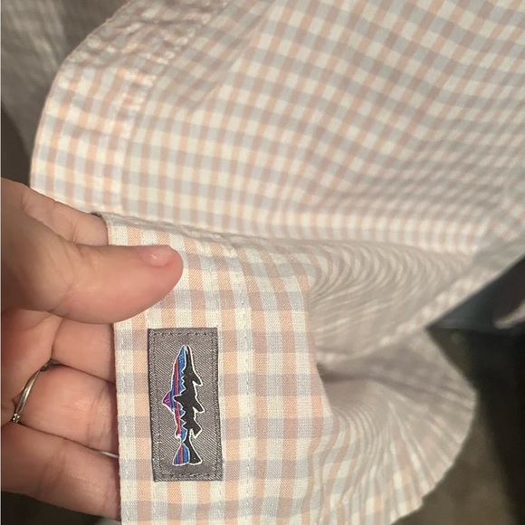 Mens 3XL Patagonia Fitz Roy fishing long sleeve button up shirt. Nice details. - Picture 7 of 7